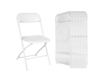 White Plastic Folding Chairs