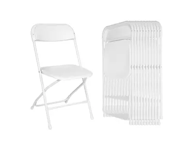 White Plastic Folding Chairs in Ocean Isle Beach