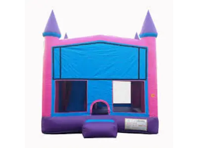Basic Purple & Pink Modular Castle w/ B-Ball Hoop - Large in Douglasville
