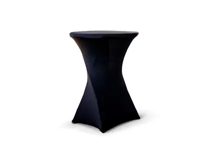 High Cocktail Tables 32 inches with  Black Cover