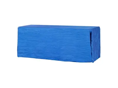 Accordion Crinkle Taffeta 90"x132" Rectangular Tablecloth - Royal Blue