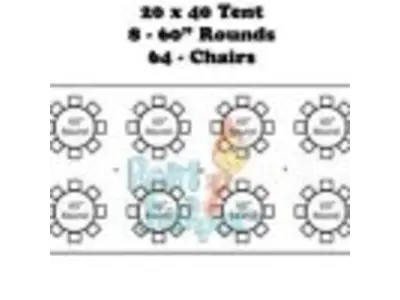 20’X40′ Frame Tent -White Top in dr phillips