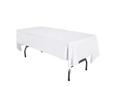 White Table Cloth 6ft Banquet
