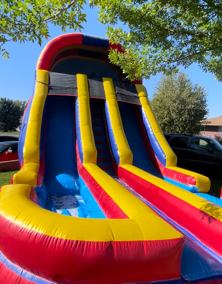 18’ Double Slide Wet/Dry 200 Max Weight Per Rider in Hansen