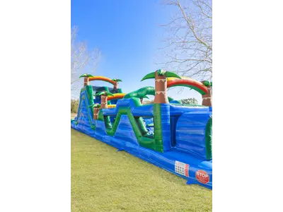 Blue Rush Obstacle Course, 58ft L (wet/dry) in Ocean Isle Beach