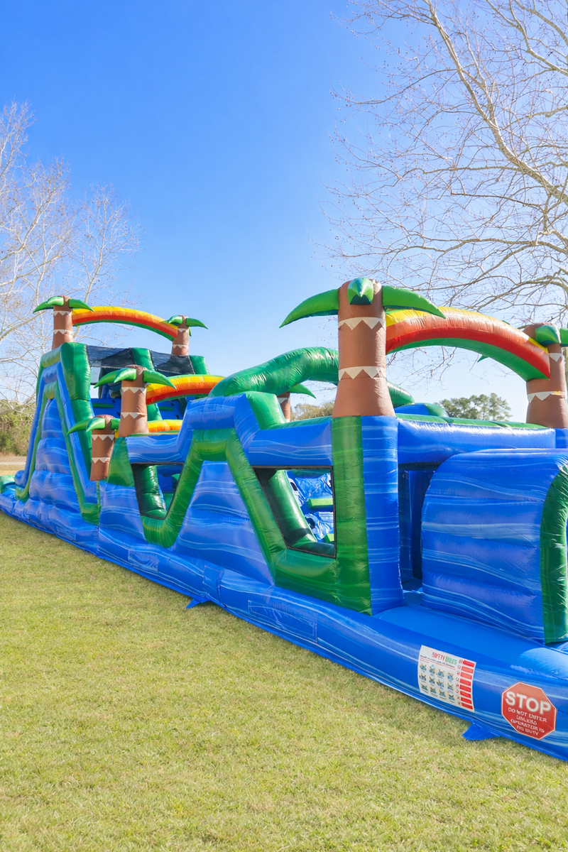 Blue Rush Obstacle Course, 58ft L (wet/dry) in Ocean Isle Beach