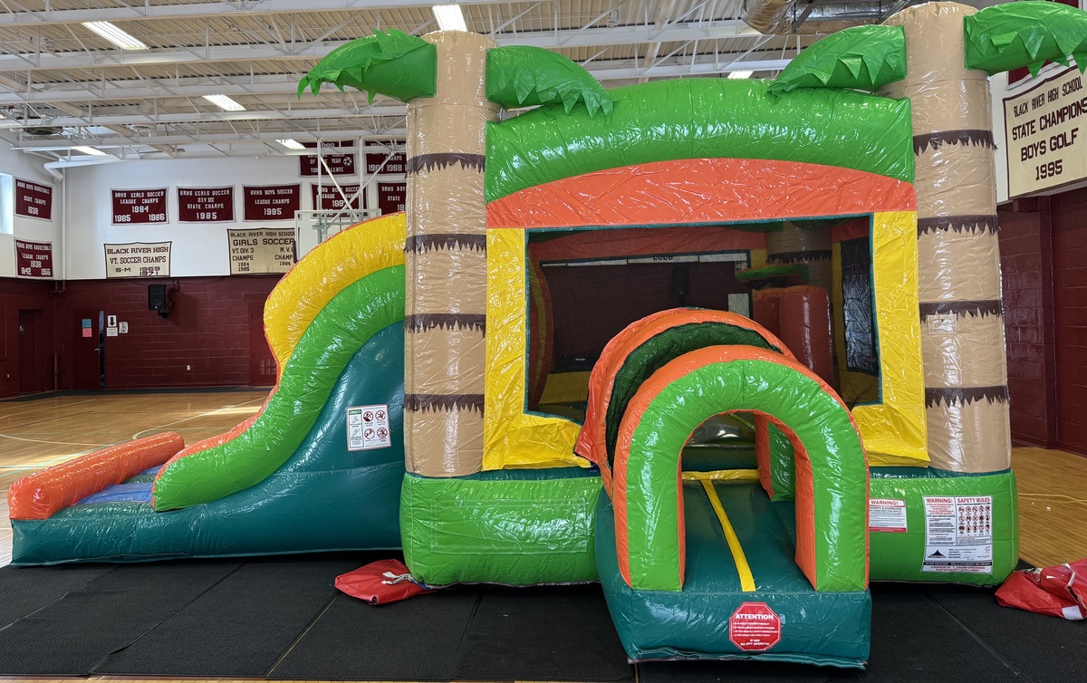 Tropical Bounce House Double Lane Combo in new haven