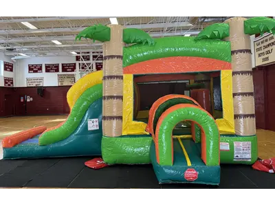 Tropical Bounce House Double Lane Combo in new haven