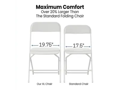 Gray Plus Size Folding Chair in Detroit