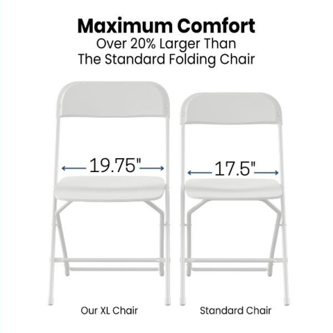 Gray Plus Size Folding Chair in Detroit