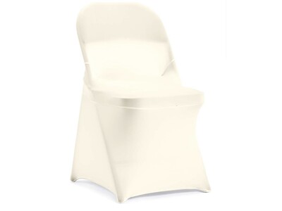 Ivory Stretch Folding Chair Covers