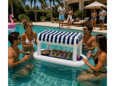 Floating Cabana Bar - Inflatable - Navy - 6ft in Sewall's Point