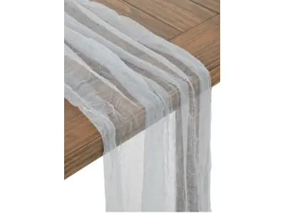 Cheesecloth Table Runner 18" x 16ft - Dusty Blue
