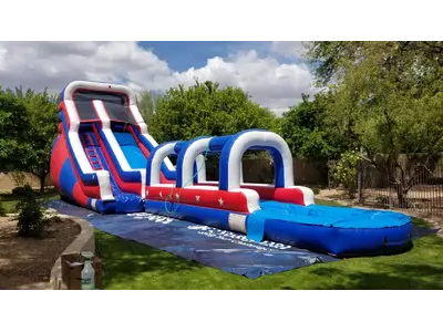 20ft Patriot water slide rental with slip n slide in Phoenix