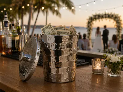 Disco Ball Ice Bucket - Silver - Plastic in Geenacres