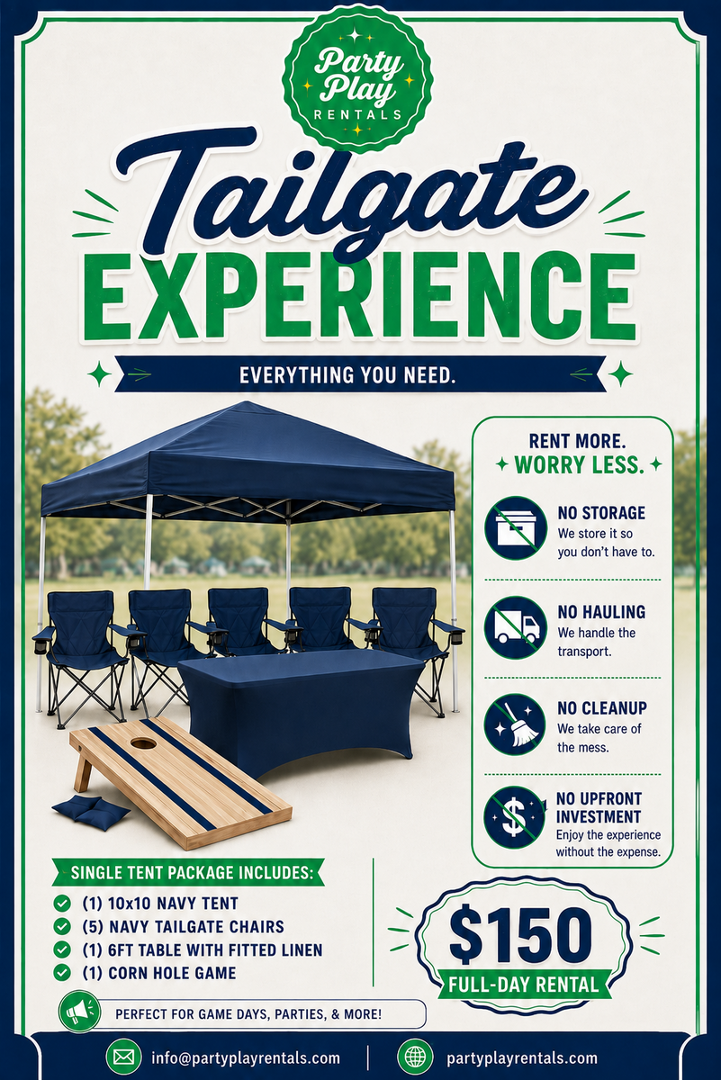 Game Day Tailgate Experience: Single Tent Bundle in Prattville