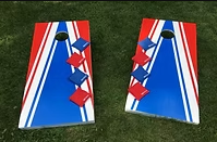 Cornhole Toss in Orange