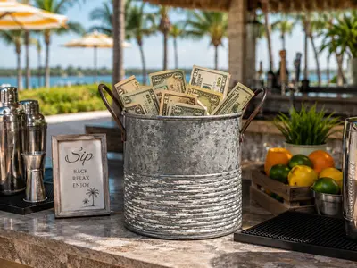 Metal Bucket Large Rustic in Pompano