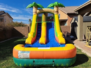 16ft Tropical Toddler Water Slide