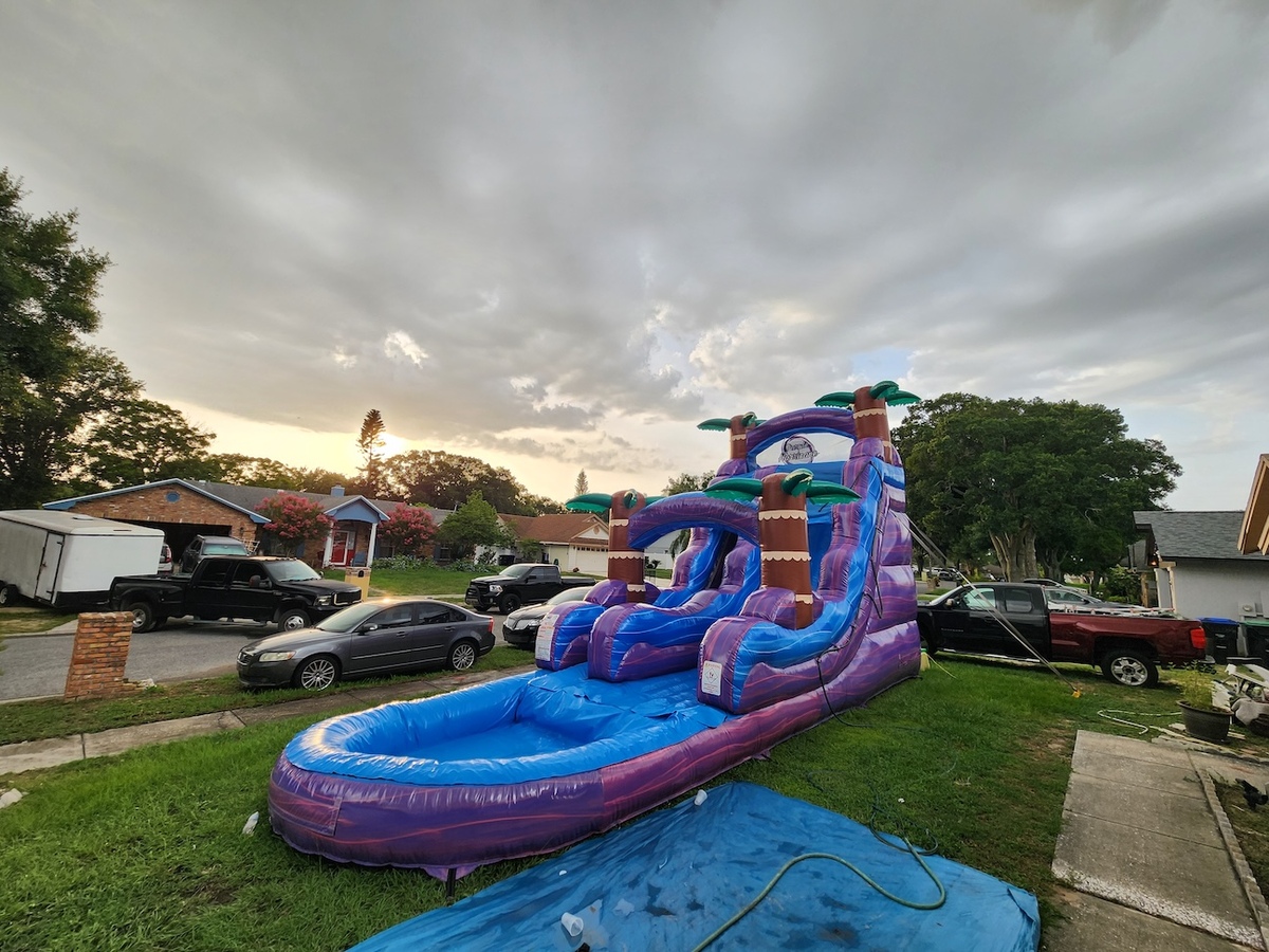 Purple Tropic Waterslide