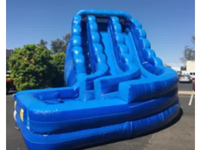 22ft Blue crush Double lane water slide rental in Phoenix