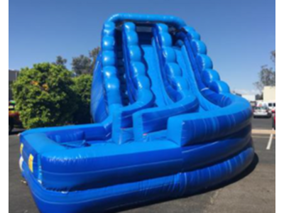 22ft Blue crush Double lane water slide rental