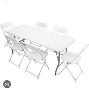 6’ Table & Chair Set