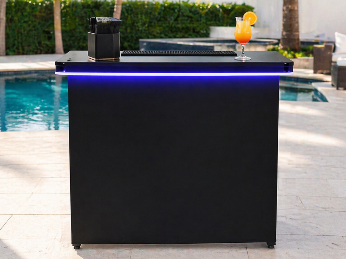 Small Satellite Bar - Black- LED-Multi-Colors in Hypoluxo