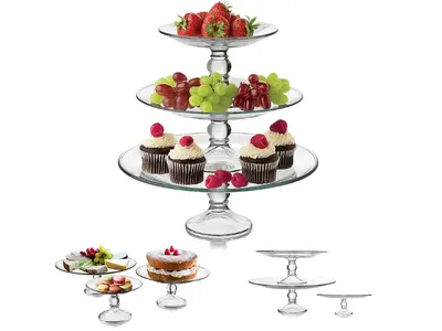 3-Tier Glass Cake/Serving Stand (Detachable)