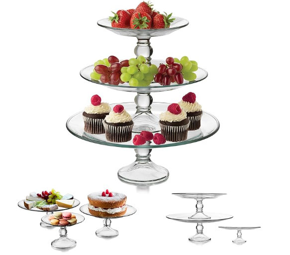 3-Tier Glass Cake/Serving Stand (Detachable) in Eufaula