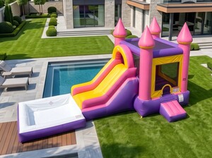 Princess Splash Castle Combo Bounce House