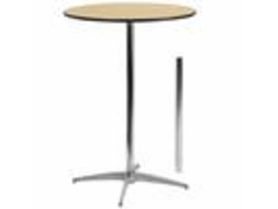 30" Round Wood Cocktail Table 