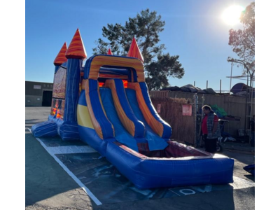 Kids Water slide with bounce house