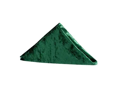 Velvet 20"x20" Linen Napkin - Emerald Green