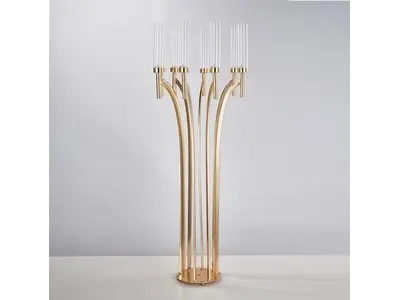 8 FLOOR ARM PILLAR CANDLE HOLDER