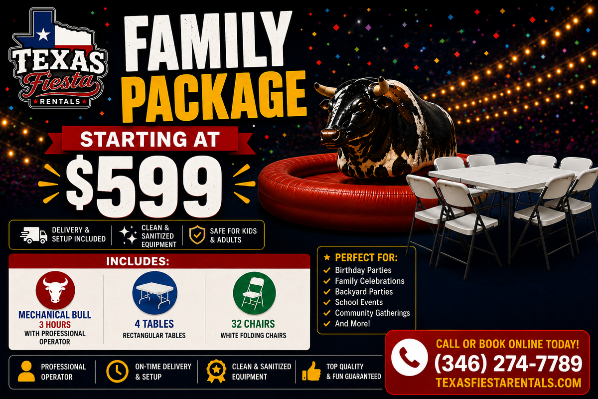 Family Party Package in huntsville tx