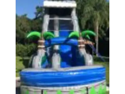 22′ Blue Tsunami Waterslide #216B in lake nona