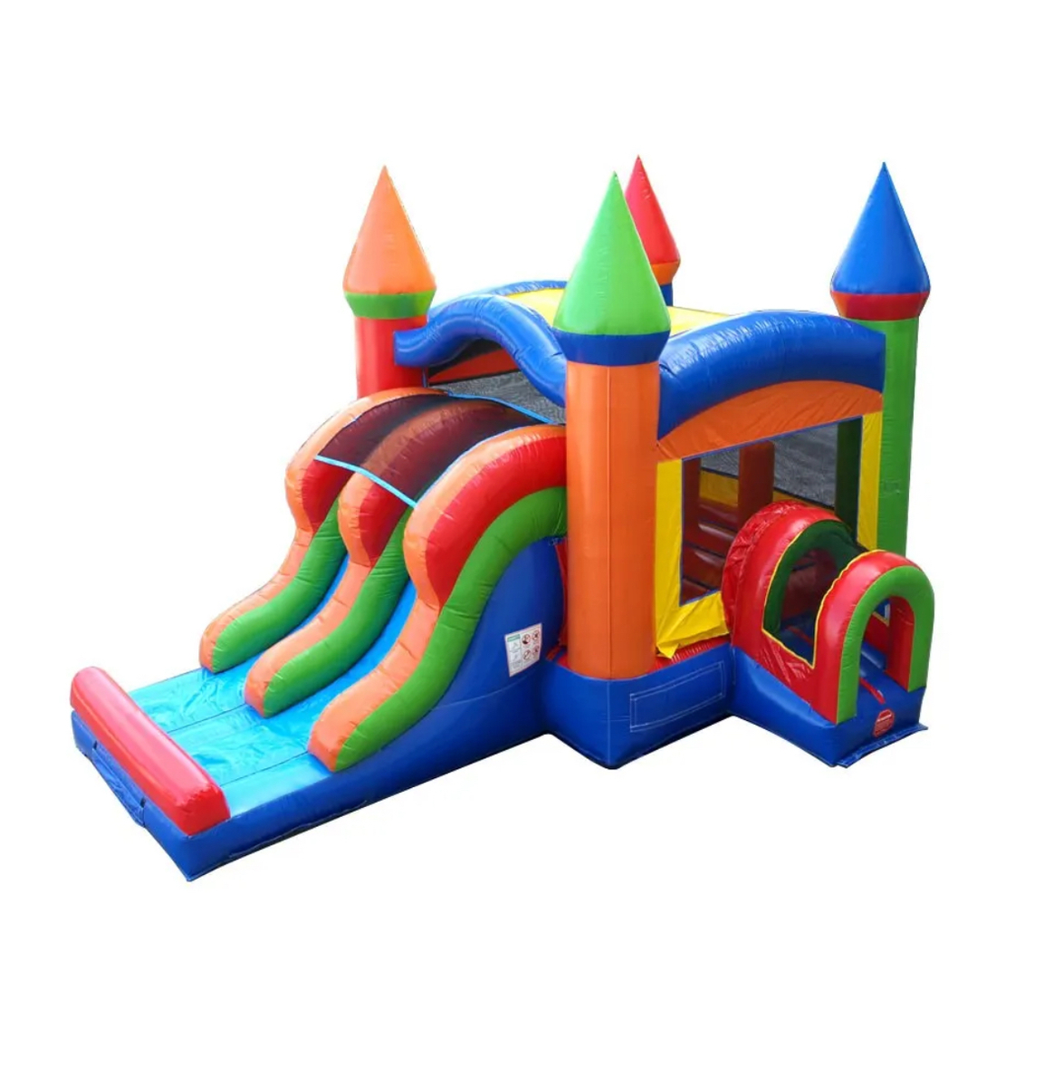 Rainbow Bounce House and Double Lane Slide Combo in whitehall