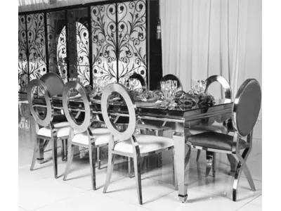 O BACK CHAIR - SILVER