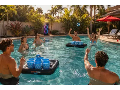 BasketPong Pool Game in Gulf Stream