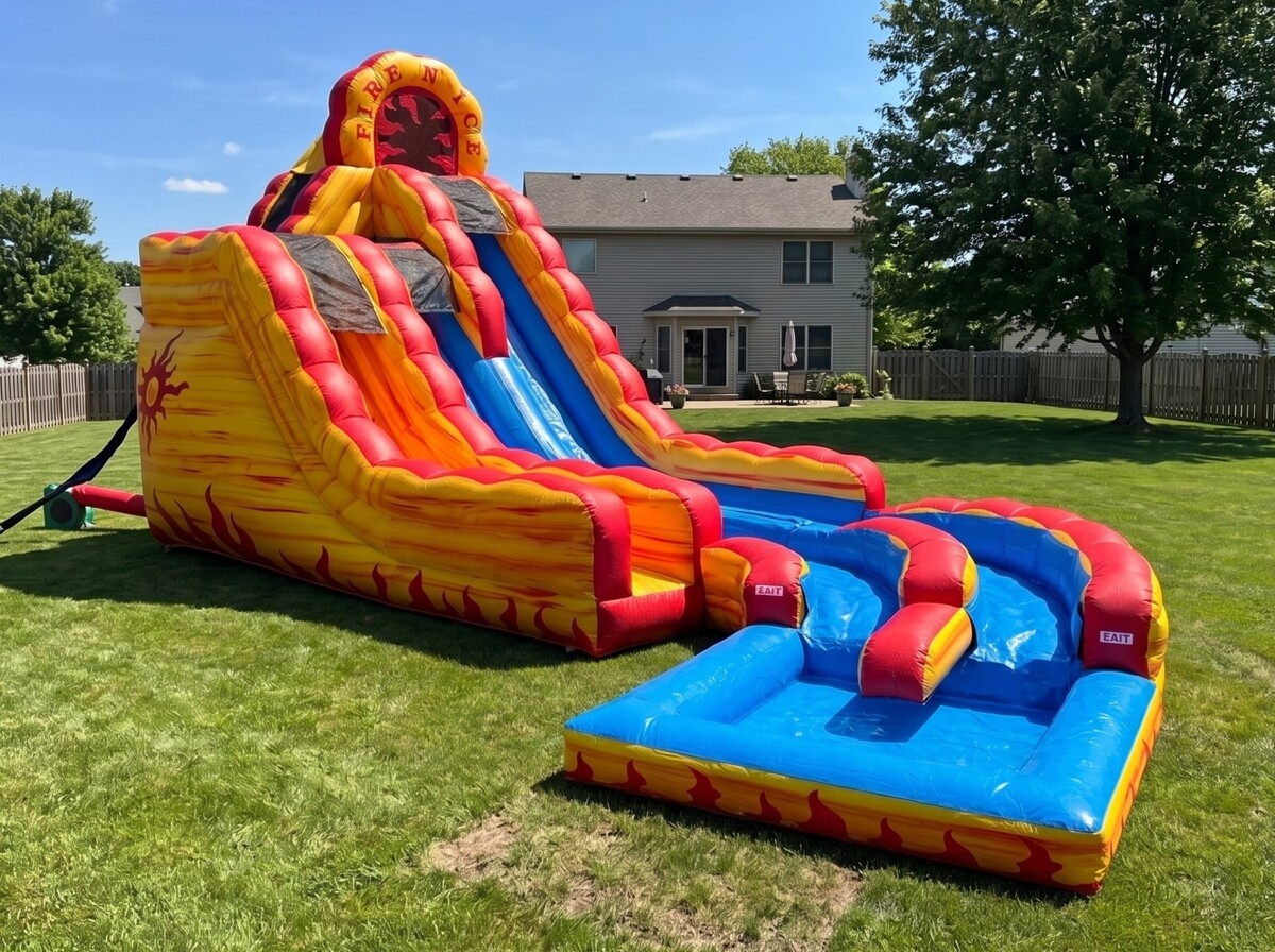 21ft Fire & Ice Water Slide (Double Lane) in Buckeye