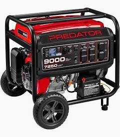 PREDATOR 9000 Watt Gas-Powered Portable Generator with CO SECURE Technology in poultney