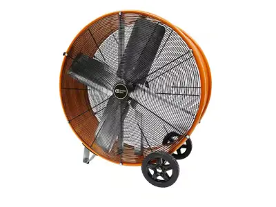Large Drum Fan (Orange) in Crawford