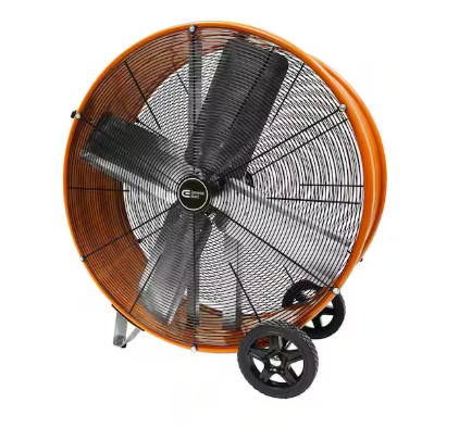 Large Drum Fan (Orange) in Crawford