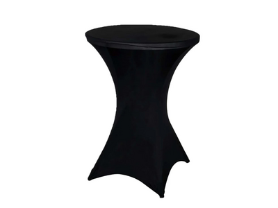 Black cocktail table linen 