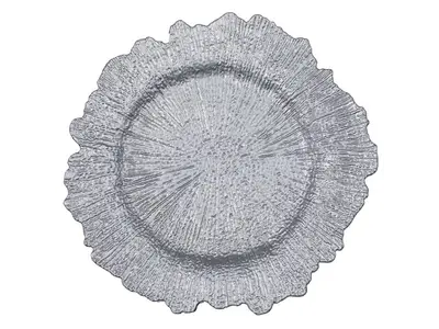 Silver Reef Acrylic Plastic Charger Plate