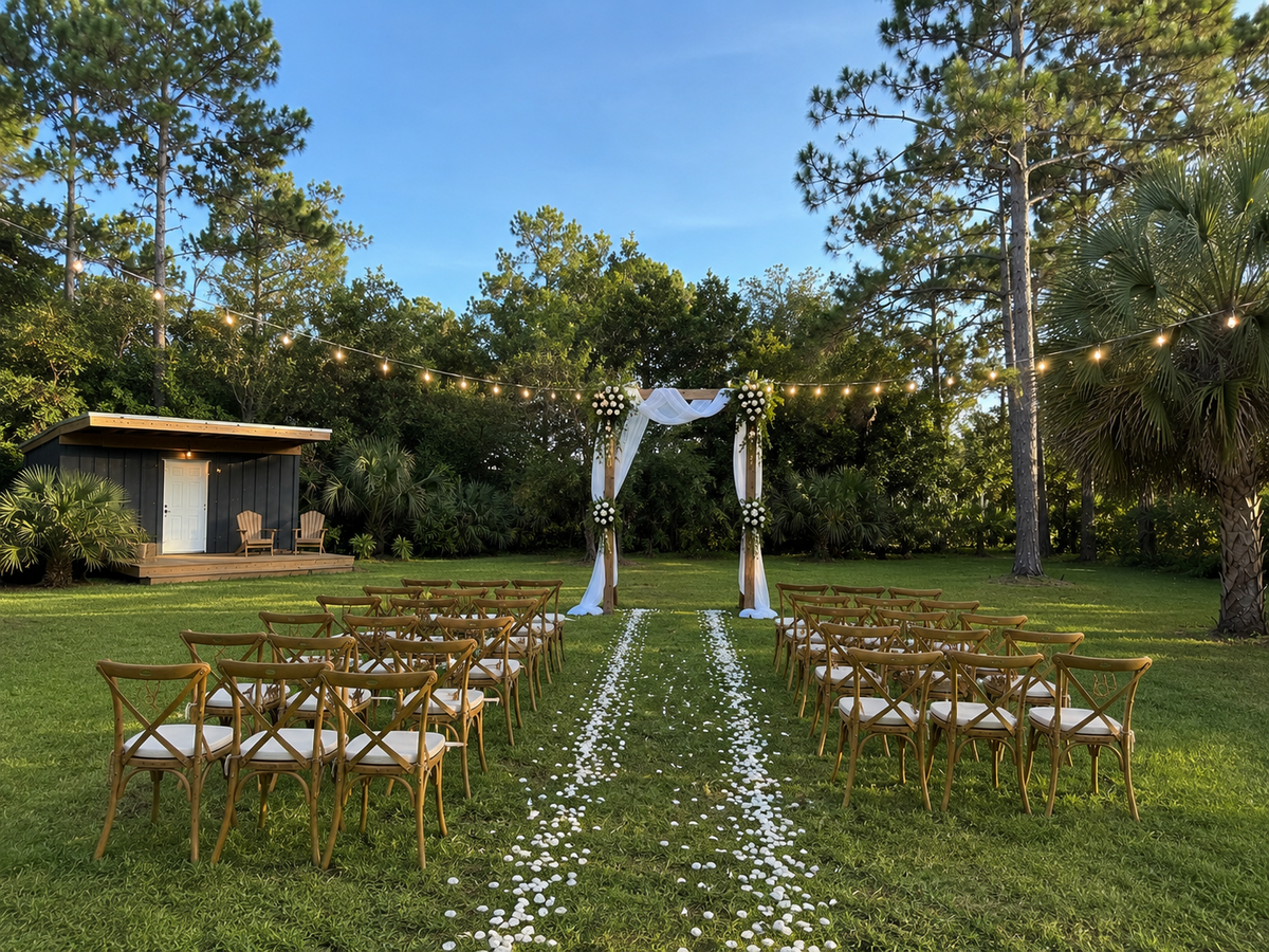 Wedding Arch - Rustic Wood in Riviera Beach