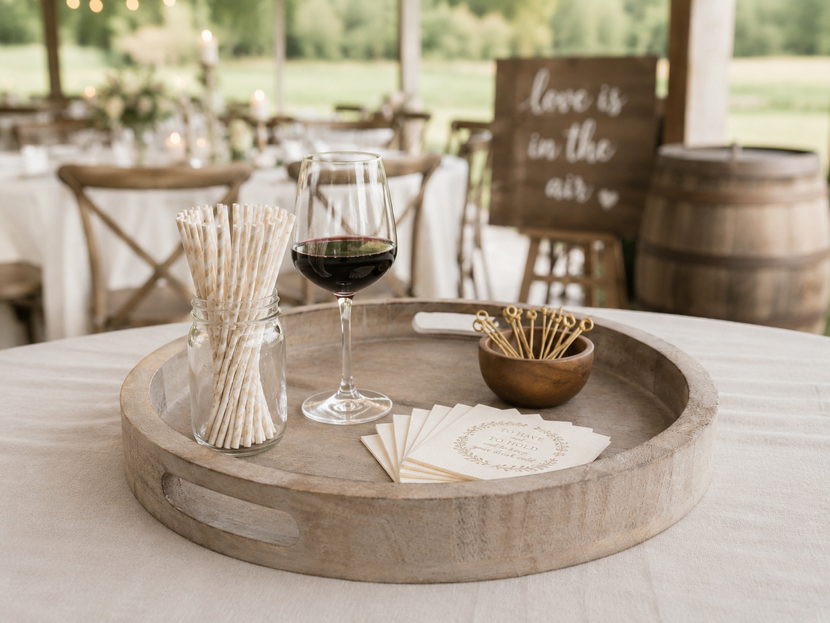 Tray - Round - Gray - Rustic - 16" in Royal Palm Beach
