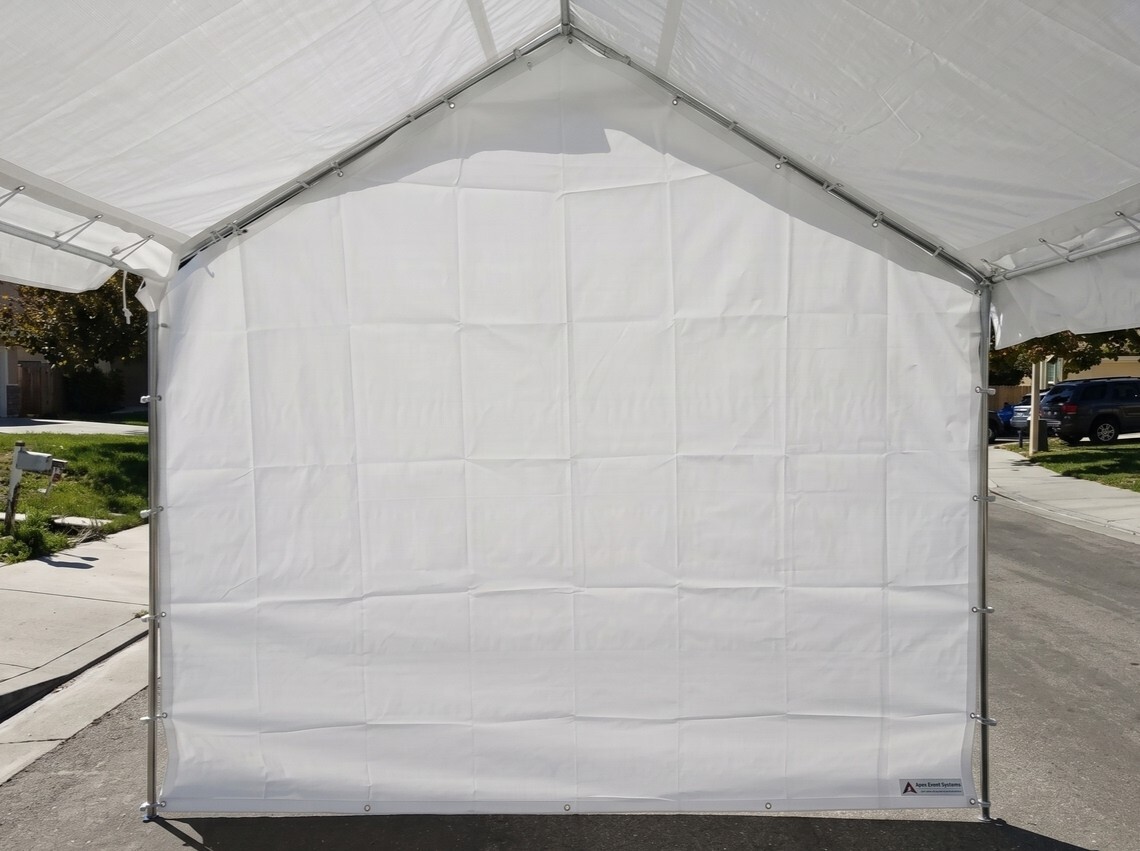 12' Canopy Triangle Back Wall in Riverside