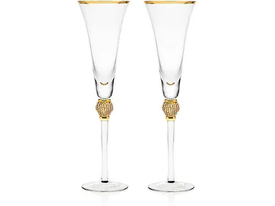 Rhinestone Champagne Flutes